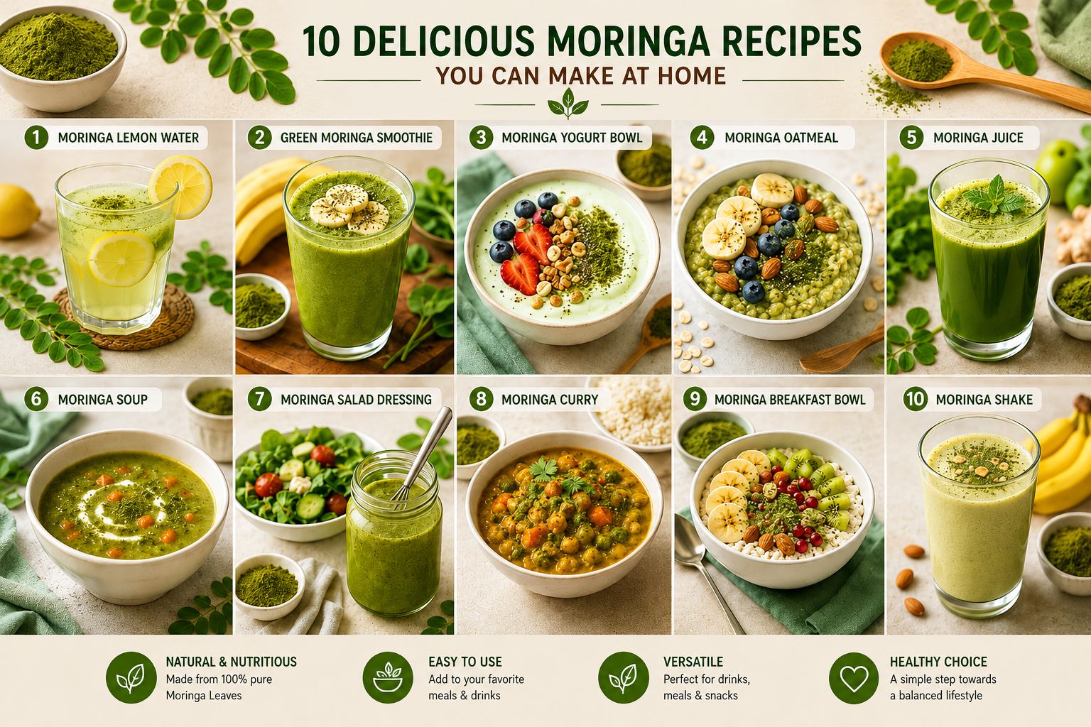10 Delicious Moringa Recipes You Can Make at Home