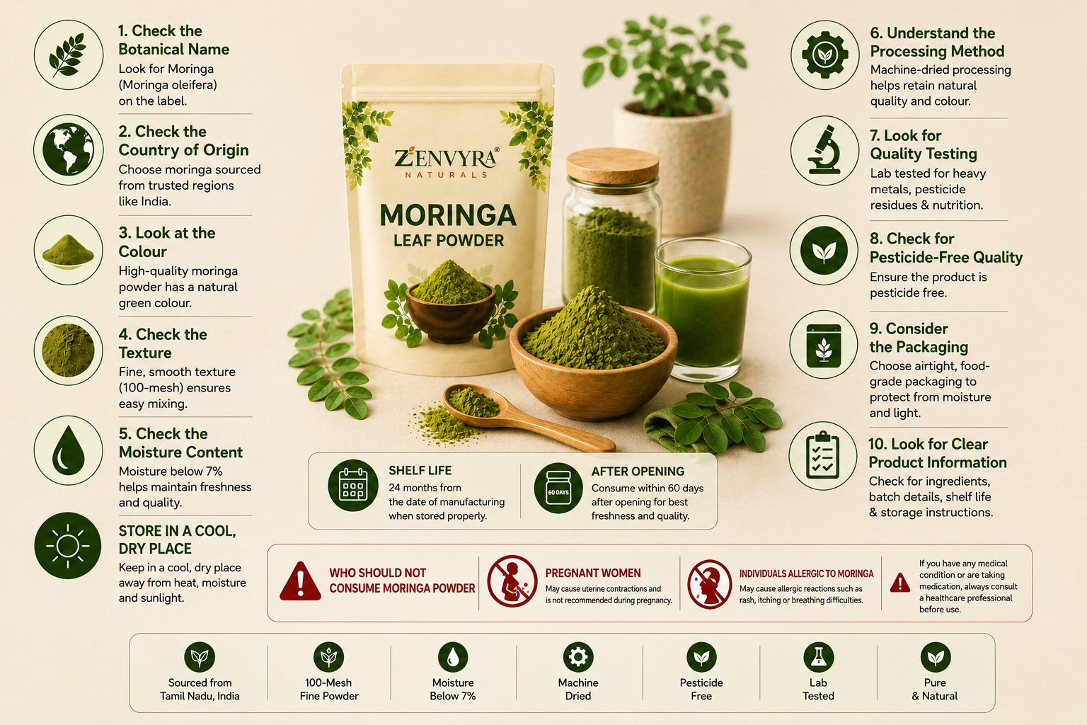 How to Identify High-Quality Moringa Powder?