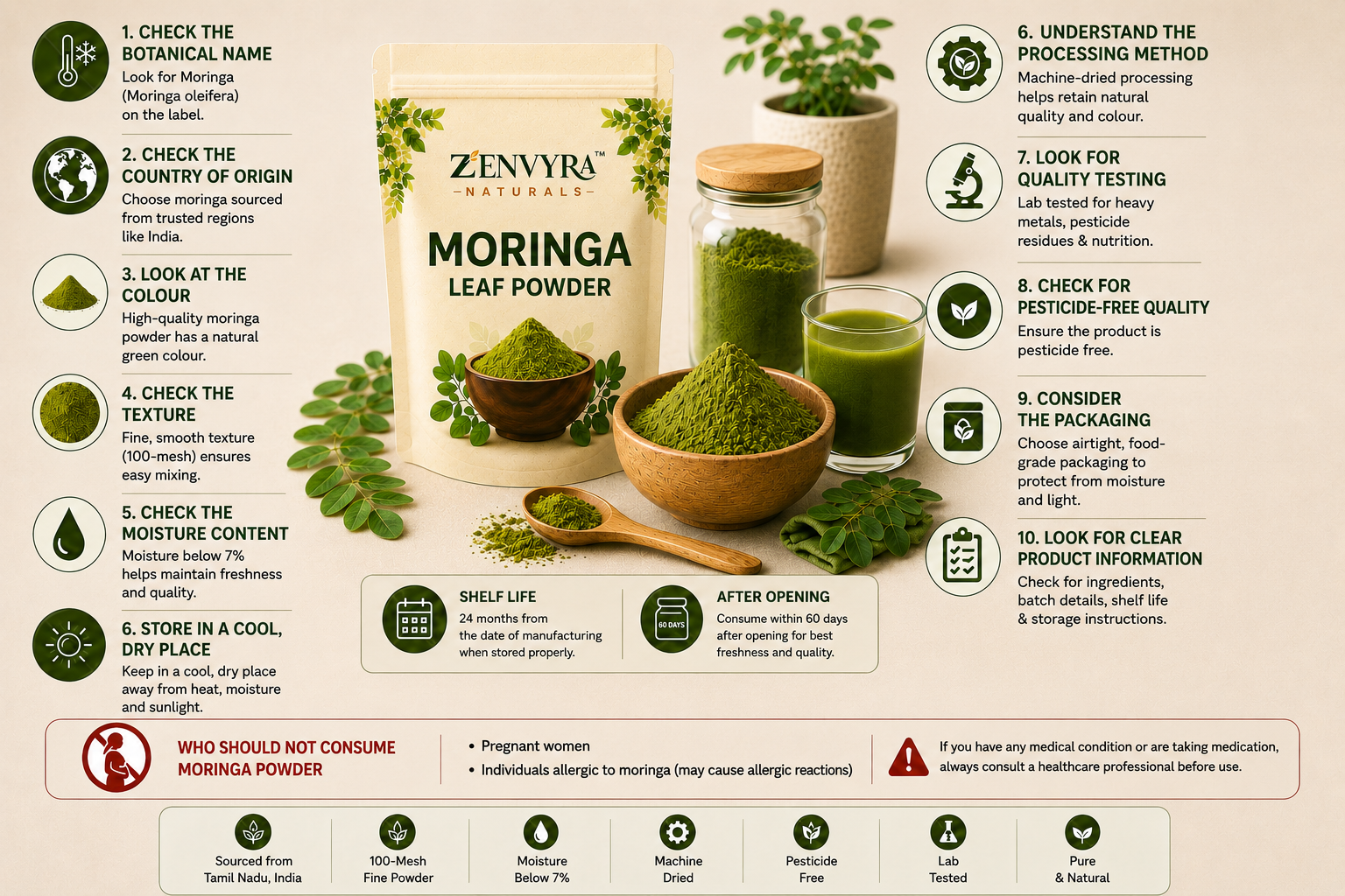 How to Store Moringa Powder Properly?
